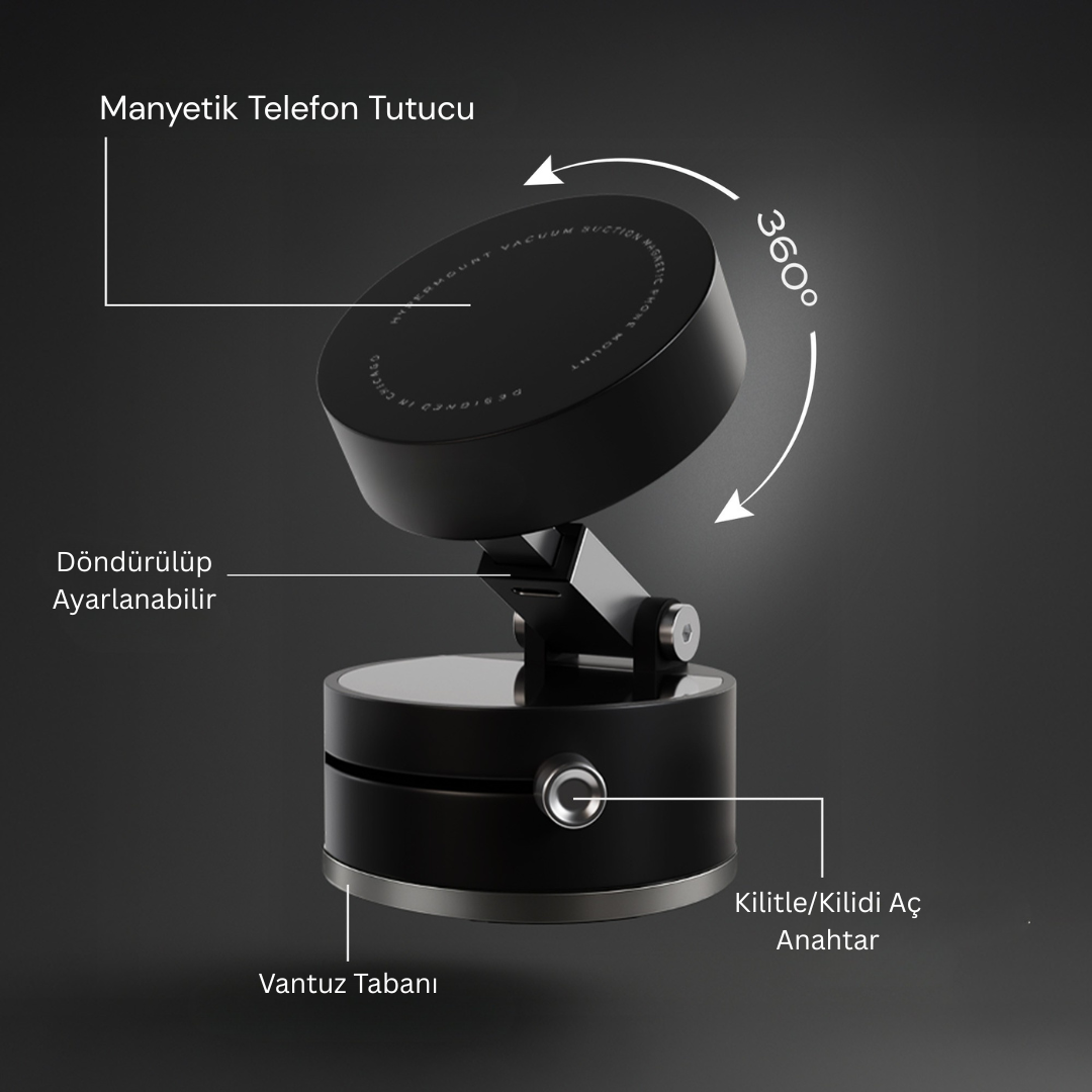 Magnus Vakumlu Telefon Tutucu